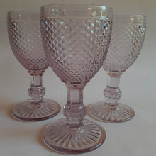 Set 6 Copas Vidrio Panal Pie VC  Rosa