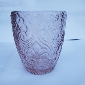 Set 6 Vasos Vidrio Bajo Lis  Rosa