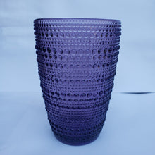 Set 6 Vasos Vidrio Alto Puntitos Rosado