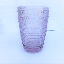 Set 6 Vasos Vidrio Alto Puntitos Ámbar