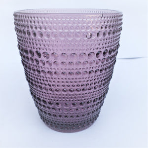 Set 6 Vasos Vidrio Bajo Puntitos Calipso
