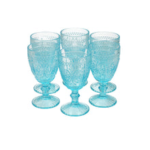 Set 6 Copas Vidrio Girasol  Rosada