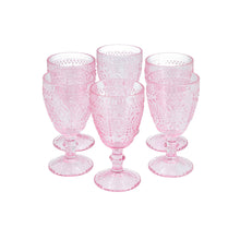 Set 6 Copas Vidrio Girasol  Grafito