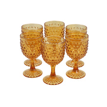 Set 6 Copas Vidrio  Puntos esmeralda