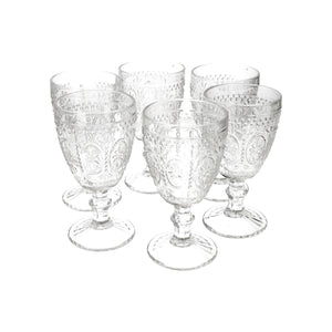 Set 6 Copas Vidrio Girasol  Grafito