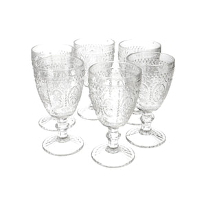 Set 6 Copas Vidrio Girasol  Calipso