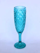 Set 6 Copas Champagne Rombos  Dorada
