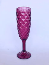 Set 6 Copas Champagne Rombos  Dorada