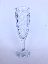 Set 6 Copas Champagne Rombos  Dorada